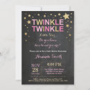 Buscar twinkle twinkle little star invitaciones Purpurina de oro