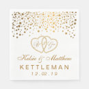 Buscar corazón decorativo servilletas Elegante