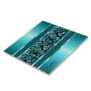 Buscar negro y turquesa azulejos Elegante