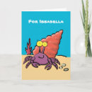 Buscar ermitaño tarjetas Adorable