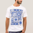 Buscar damasco camisetas Azul