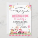 Buscar la granja invitaciones de cumpleaños Animales de corral