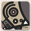 Buscar africano posavasos Abstracto