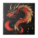 Buscar dragones chinos azulejos Fantasía
