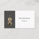 Buscar música clásica tarjetas de visita Músico