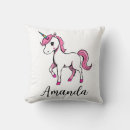 Buscar unicornio rosa cojines Nombre