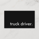 Buscar camionero tarjetas de visita Conductor