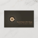 Buscar barista tarjetas de visita Granos de café