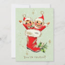 Buscar retro invitaciones de navidad Nieve