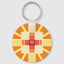 Buscar corazón amarillo llaveros Rojo