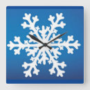 Buscar copo nieve de relojes de pared Azul
