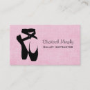 Buscar ballet tarjetas de visita Zapatillas