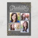Buscar glamorosa invitaciones Negro