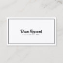 Buscar letras negras tarjetas de visita Elegante