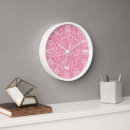 Buscar rosa claro relojes de pared Números romanos
