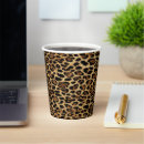 Buscar leopardo papel vasos Safari