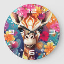 Buscar animal print relojes de pared Flores