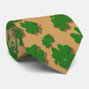 Buscar el día de st patrick corbatas Trébol verde