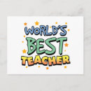 Buscar el mejor profesor del mundo postales Educación