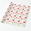 Buscar tulipanes blancos papel de regalo Acuarela
