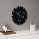 Buscar oso polar relojes de pared Azul