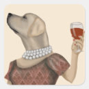 Buscar arte del vino pegatinas Perro con vino