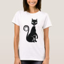 Buscar silueta del gato camisetas Animal