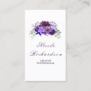 Buscar violeta tarjetas de visita Morado