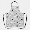 Buscar frise delantales Perro blanco