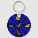 Buscar mariposa azul llaveros Arco iris