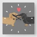 Buscar el salvador relojes de pared Dachshund