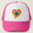 Buscar corazón del arco iris gorras Gay