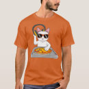 Buscar gato dj camisetas Frío