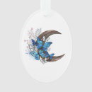Buscar media luna adornos Azul