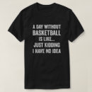 Buscar amantes del baloncesto camisetas Jugador de baloncesto
