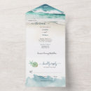 Buscar costero boda invitaciones Elegante