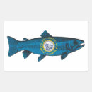 Buscar truchas pegatinas Pescador