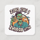 Buscar zombie tarjetas de visita Espeluznante