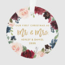 Buscar marsala adornos Primera navidad casada