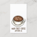 Buscar latte tarjetas de visita Barista