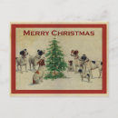 Buscar vintage dog postales Navidades