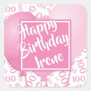 Buscar feliz cumpleaños en rosa pegatinas General y unisex