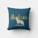 Buscar lobo cojines Bosque