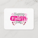 Buscar día la madre de tarjetas de visita Feliz
