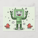 Buscar robot lindo postales Kawaii