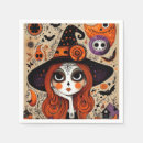 Buscar día de los muertos servilletas Bruja