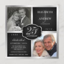 Buscar plata boda aniversario invitaciones 25º aniversario fiesta