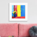 Buscar flores minimalistas lienzos Diseño geométrico