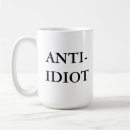 Buscar gente estúpida tazas botellas Chiste