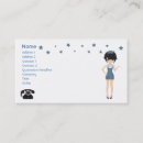 Buscar el brunette tarjetas de visita Chica